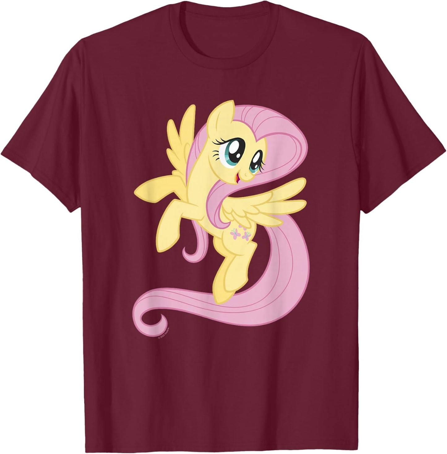 My Little Pony: Friendship is Magic Big Fluttershy Portrait T-Shirt - T-Shirt | Maroon