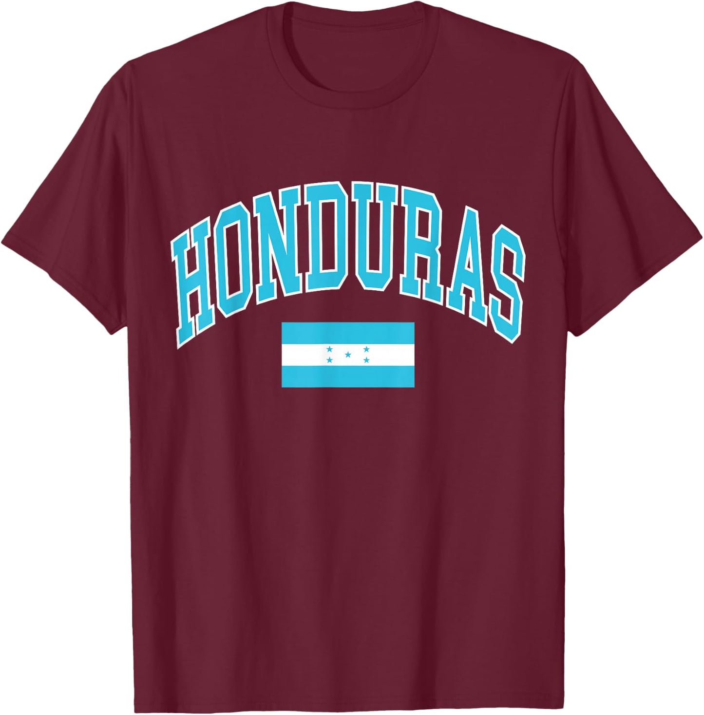 Honduras Flag T-Shirt - T-Shirt | Maroon