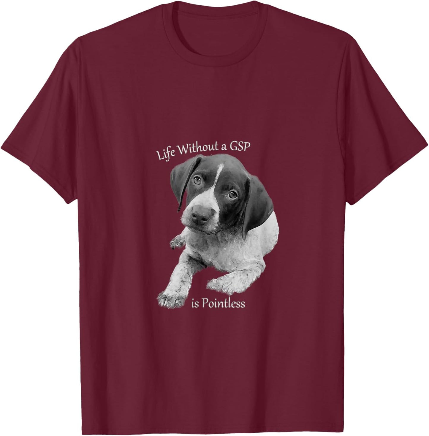 German Short Haired Pointer T-Shirt - T-Shirt | Maroon
