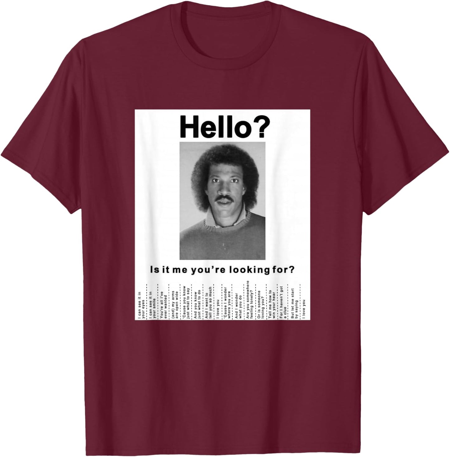 Finding Missing Person T-Shirt - T-Shirt | Maroon