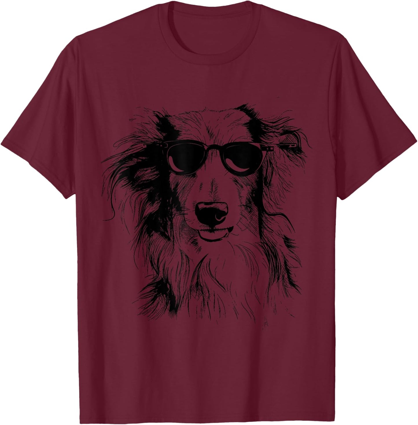 Silken Windhound Sketch Drawing Art Dog Lover Mom Dad Women T-Shirt - T-Shirt | Maroon