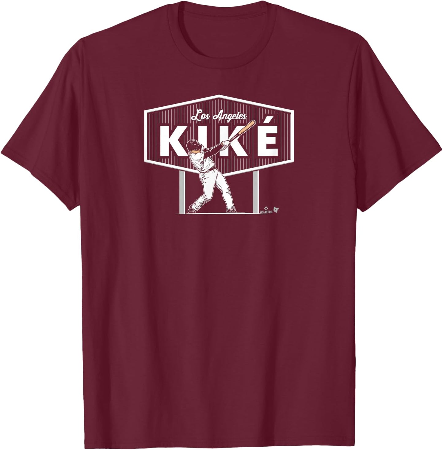 Kiké Hernandez - L.A. Kiké - Los Angeles Baseball T-Shirt - T-Shirt | Maroon