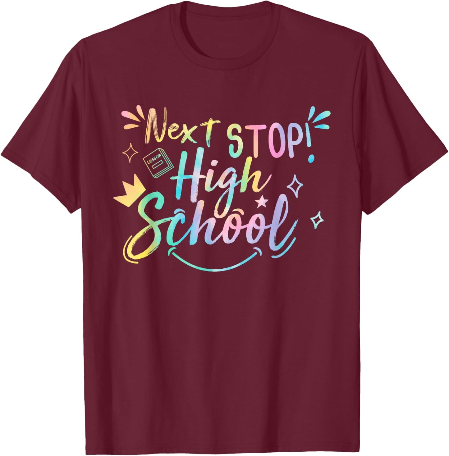 2023 Junior High School Funny Middle School Graduation T-Shirt - T-Shirt | Maroon