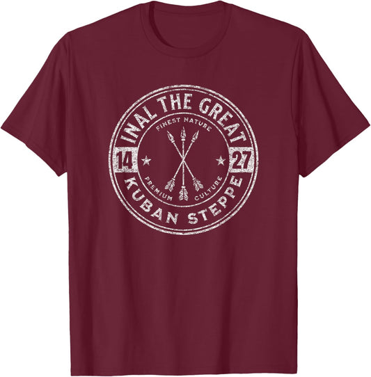 Inal the Prince of Circassia 1427 Adyghe Kabardian Abkhazia T-Shirt - T-Shirt | Maroon