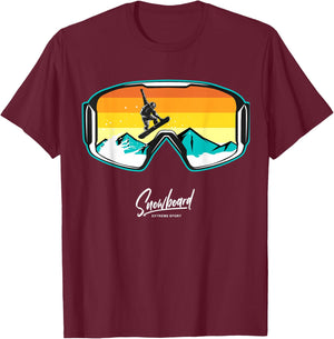 Snowboarder Snow Boarding Snowboarders T-Shirt - T-Shirt | Maroon