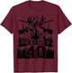 This Old Buck Is 40: 40 Old Deer Hunter 40th Birthday Deer T-Shirt - T-Shirt | Maroon
