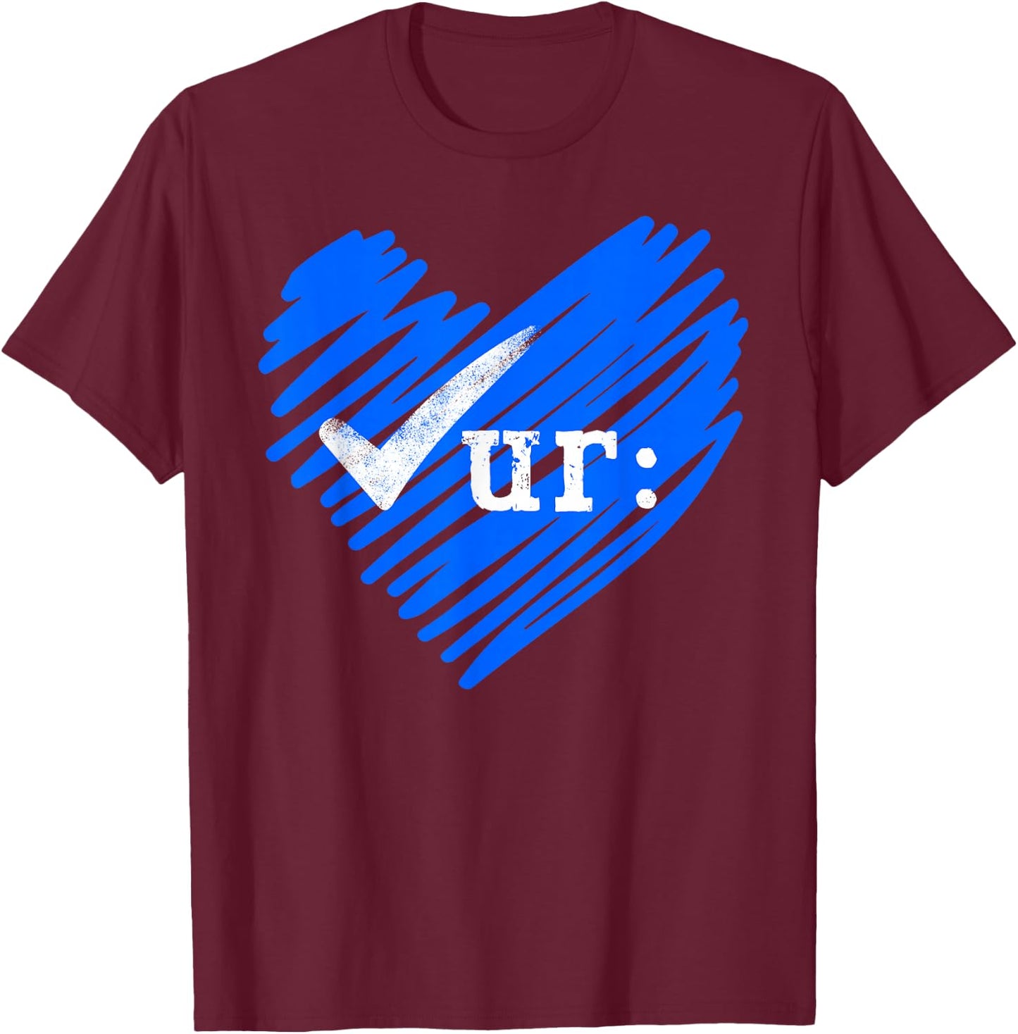 Check Your Colon Colorectal Cancer Awareness - -Adults, Black, Small, Short Sleeve, Classic Fit T-Shirt - T-Shirt | Maroon