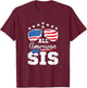 All American Sis 4th of July Matching Family T-Shirt - T-Shirt | Maroon
