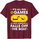 Gator Hunting All Fun and Games, Funny Alligator Hunter T-Shirt - T-Shirt | Maroon
