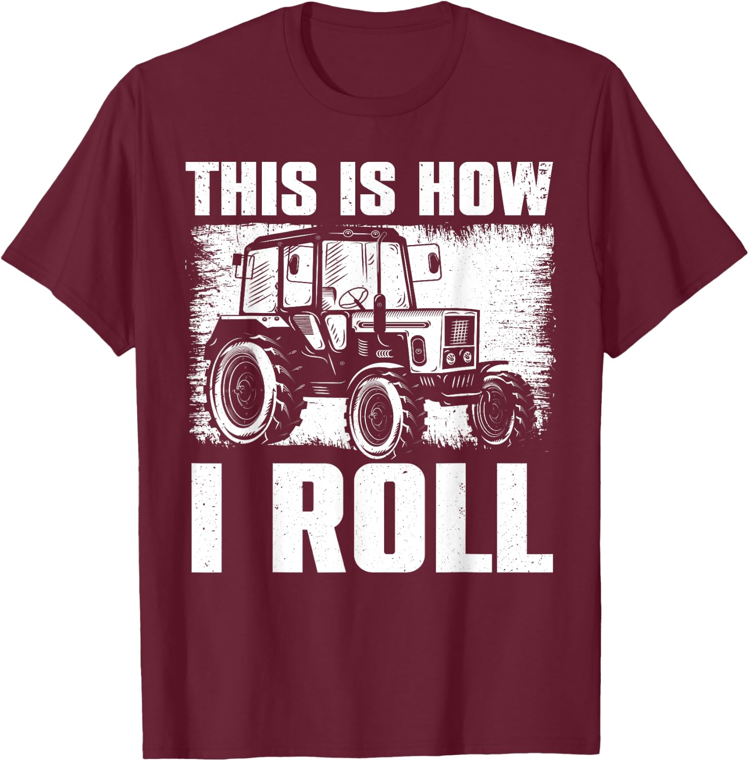 Cool Farming Tractor Art Women Tractor Lover Farmer T-Shirt - T-Shirt | Maroon