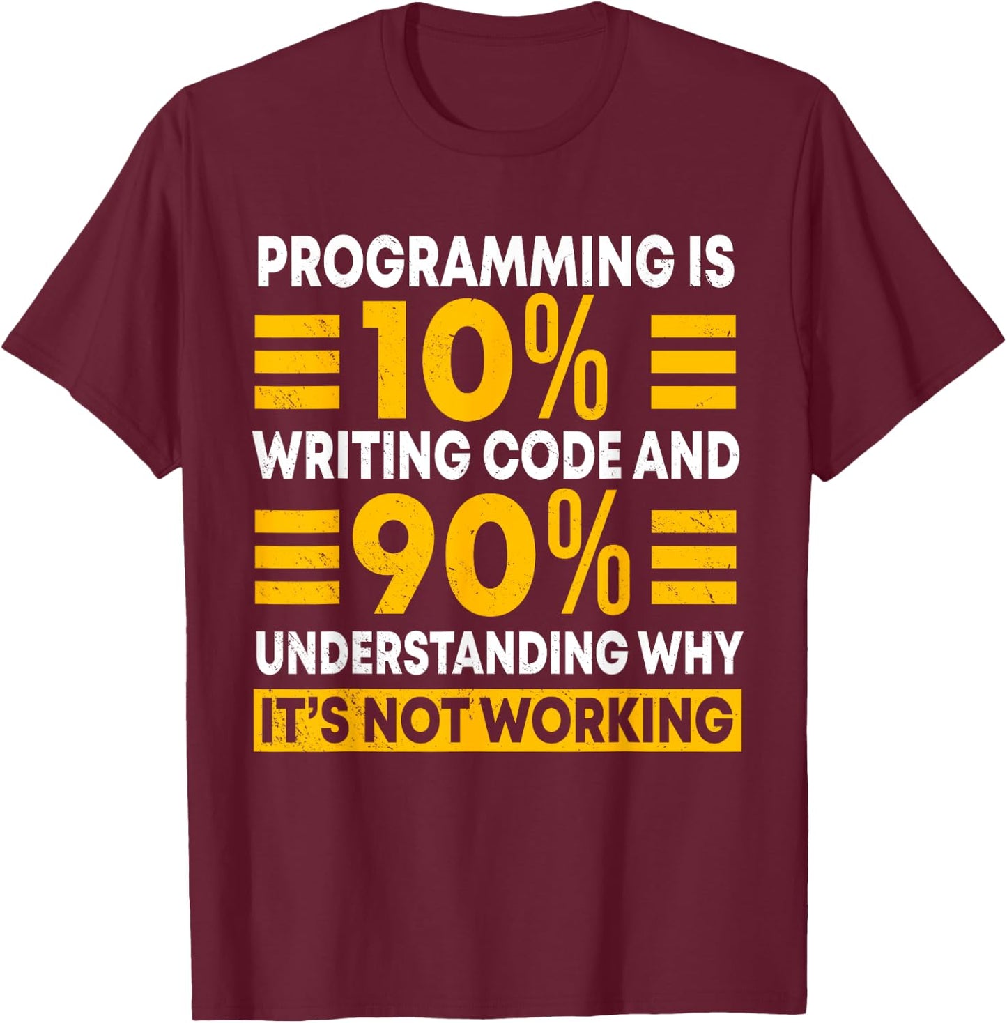 Programmer Software Developer Computer Engineer Coding T-Shirt - T-Shirt | Maroon