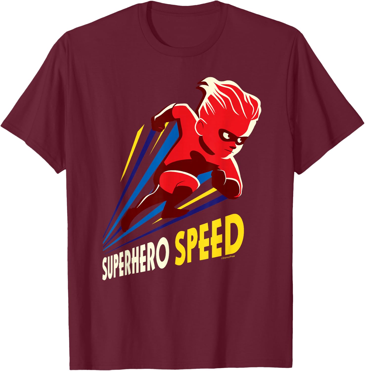 Disney and Pixar’s The Incredibles Dash Superhero Speed Race T-Shirt - T-Shirt | Maroon