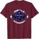 Gorilla Strength Workout Silver Back Monkey T-Shirt - T-Shirt | Maroon