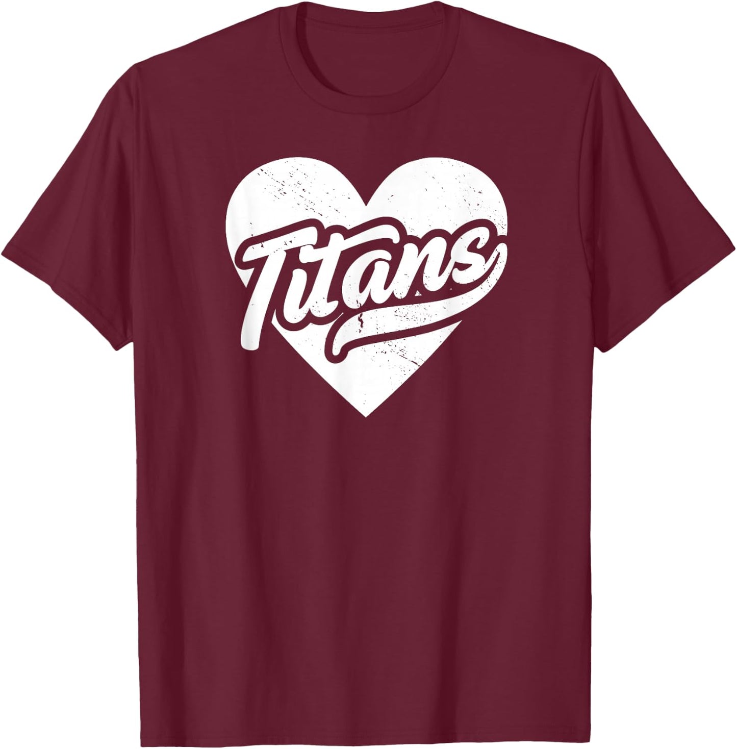 Vintage Titans School Spirit Go Titans Love T-Shirt - T-Shirt | Maroon