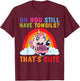 Tonsil Removal Surgery Recovery Tonsillectomy Unicorn T-Shirt - T-Shirt | Maroon