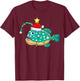 Santa Anglerfish Christmas Apparel Gifts Anglerfish Lighting Xmas Tree Matching Anglerfish Christmas T-Shirt - T-Shirt | Maroon