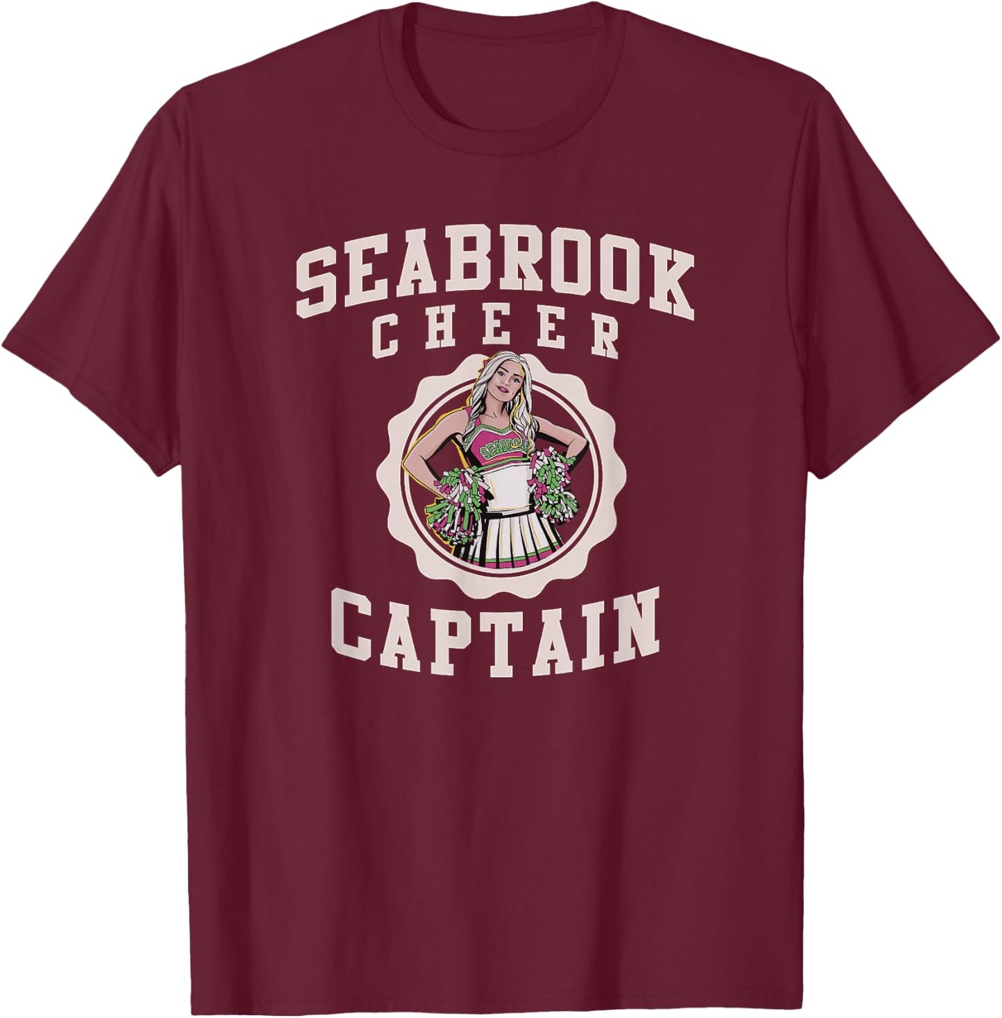 Disney Zombies Addison Cheer Captain T-Shirt - T-Shirt | Maroon