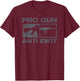 Pro Gun Anti Idiot - AR15 Rifle 2nd Amendment Gun Rights T-Shirt - T-Shirt | Maroon