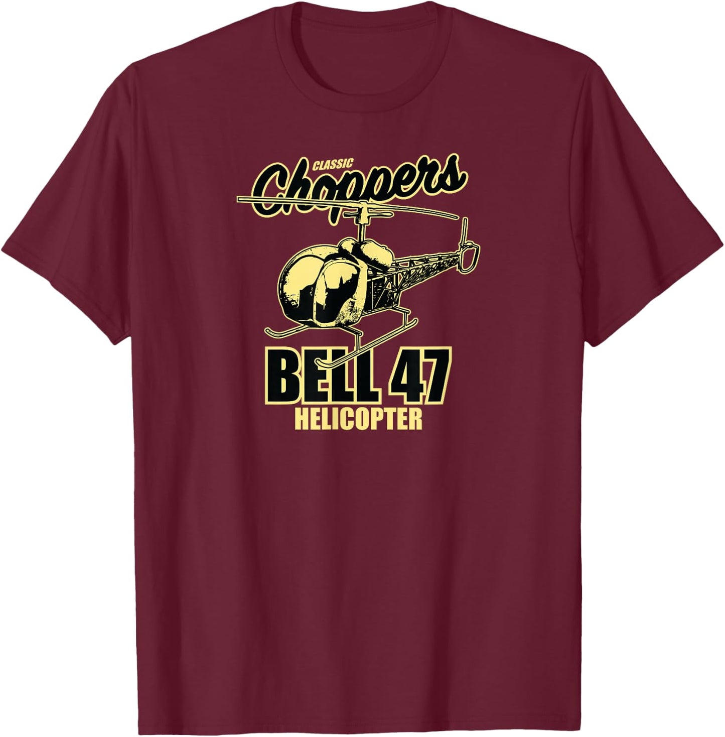 Bell 47 T-Shirt - T-Shirt | Maroon