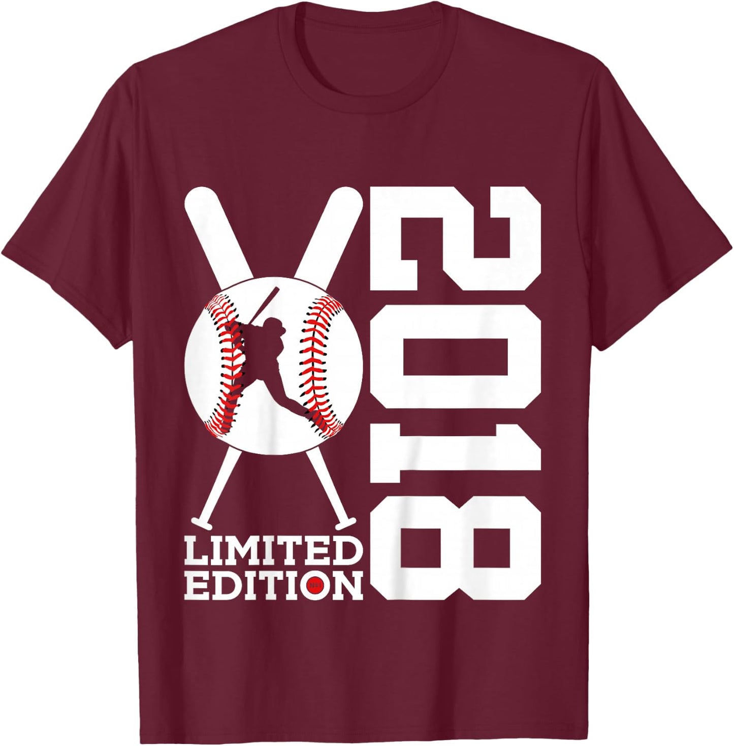7th BIRTHDAY BASEBALL LIMITED EDITION 2018 T-Shirt - T-Shirt | Maroon