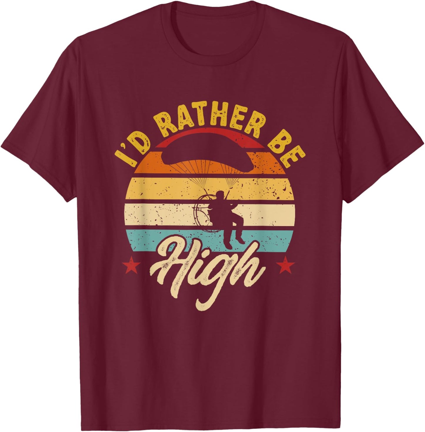 Paramotoring Powered Paraglider PPG Paramotor T-Shirt - T-Shirt | Maroon