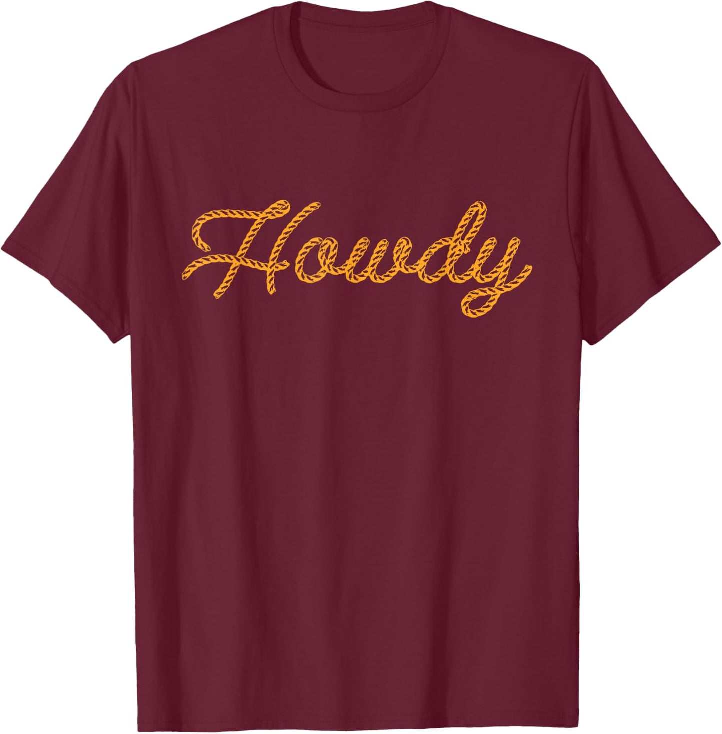 Howdy Rodeo Western Retro Vintage Country Southern T-Shirt - T-Shirt | Maroon