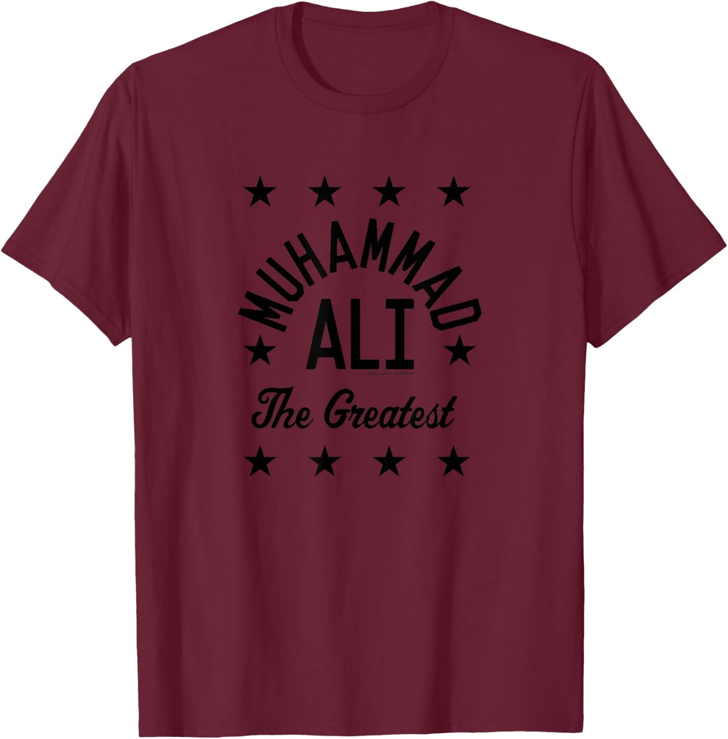 Muhammad Ali Greatest Stars T-Shirt - T-Shirt | Maroon
