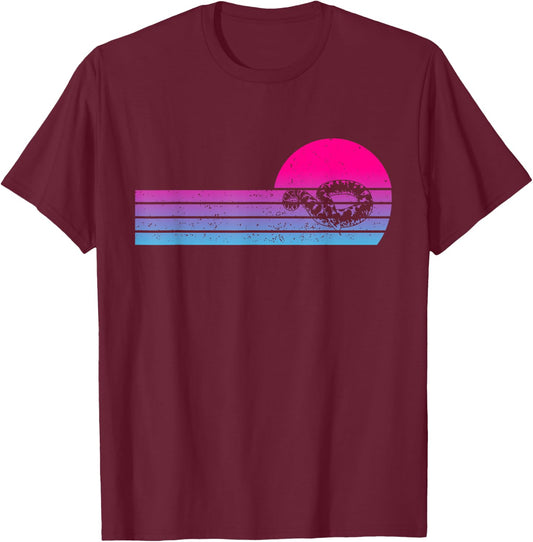 Kenyan Sand Boa Snake Vintage 70s 80s Retro Snake Owner T-Shirt - T-Shirt | Maroon