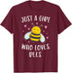 Just A Girl Who Loves Bees Cute Bee Lover T-Shirt - T-Shirt | Maroon