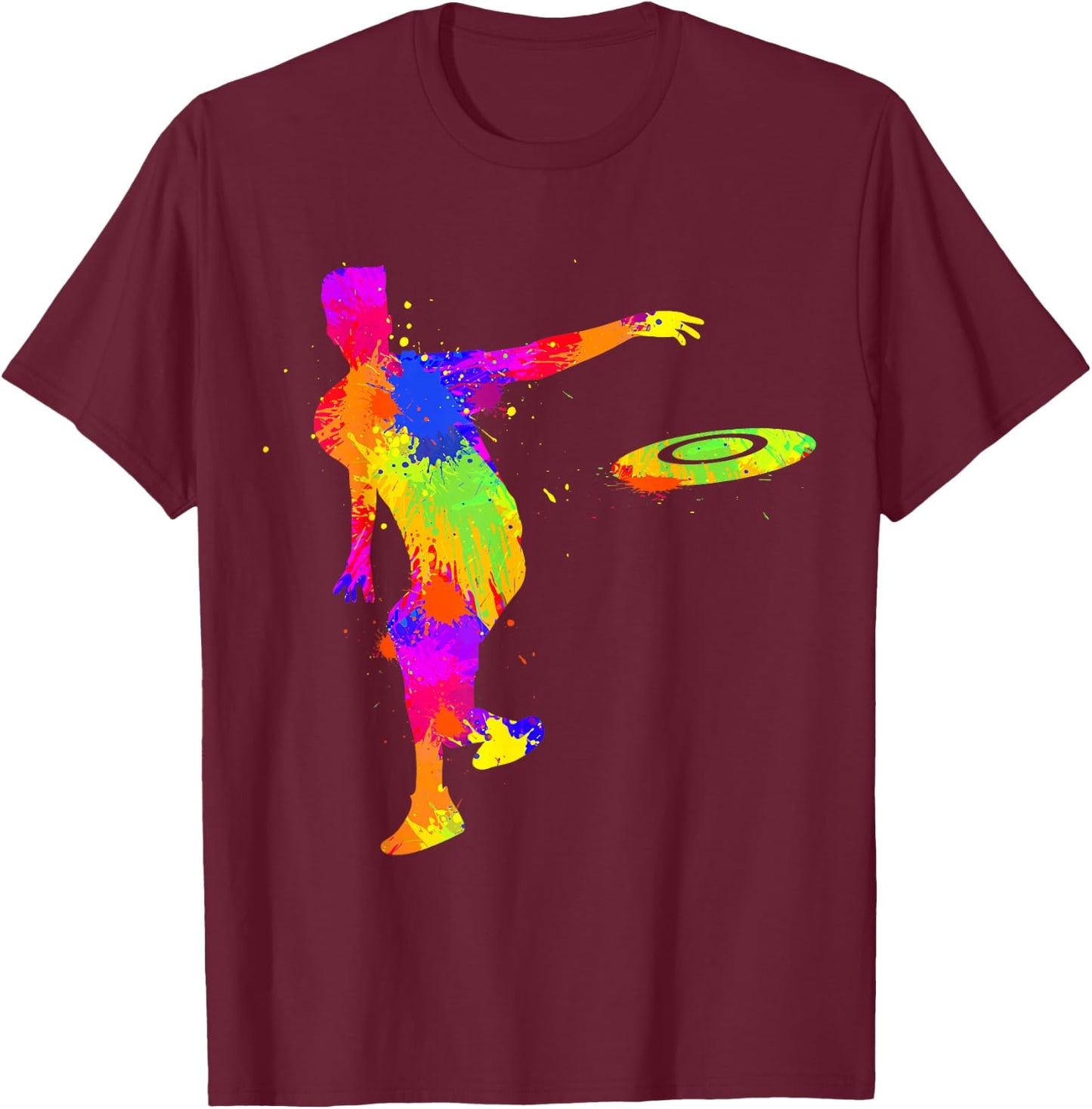 Disc Golf Disc Golf Frisbee T-Shirt - T-Shirt | Maroon