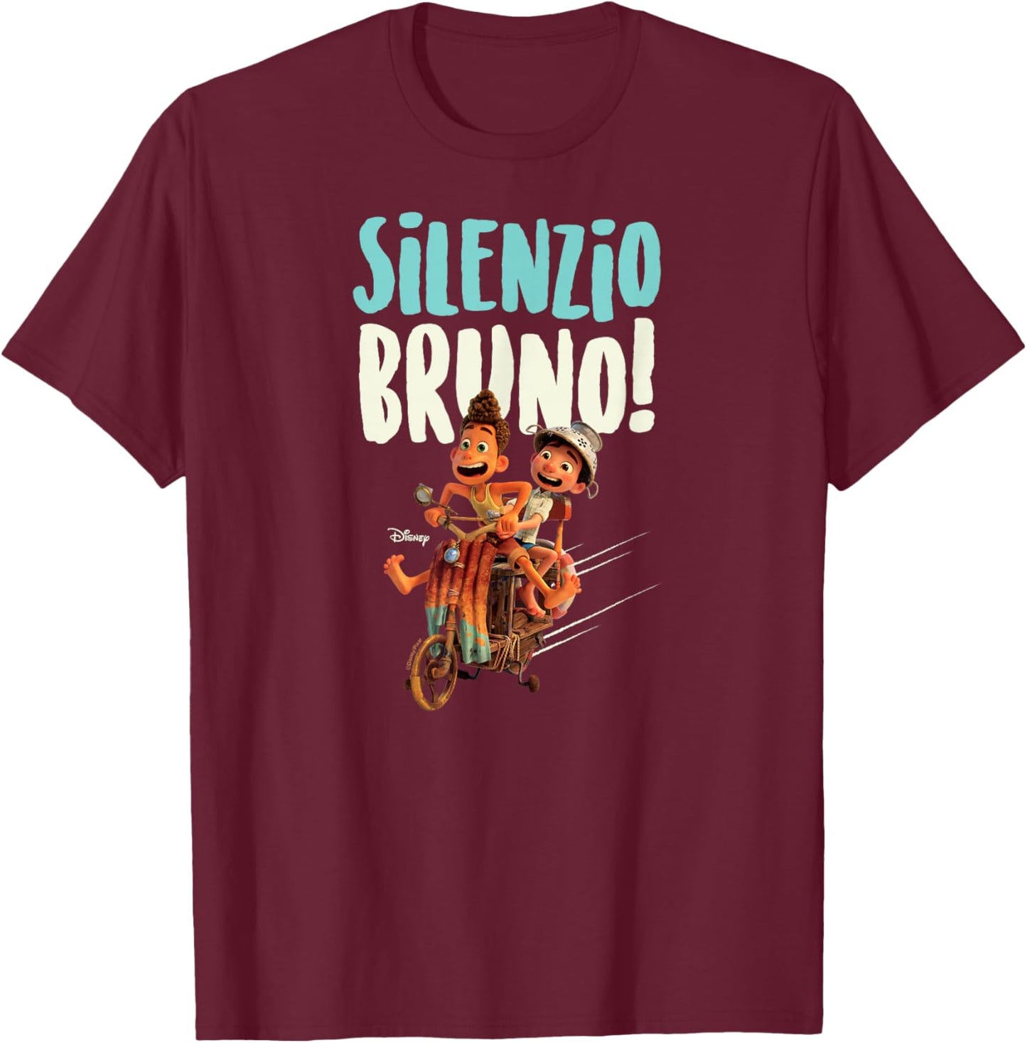 Luca - Silenzio Bruno! T-Shirt - T-Shirt | Maroon