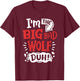 I'm The Bad Wolf Funny Easy Halloween Costume Kids T-Shirt - T-Shirt | Maroon