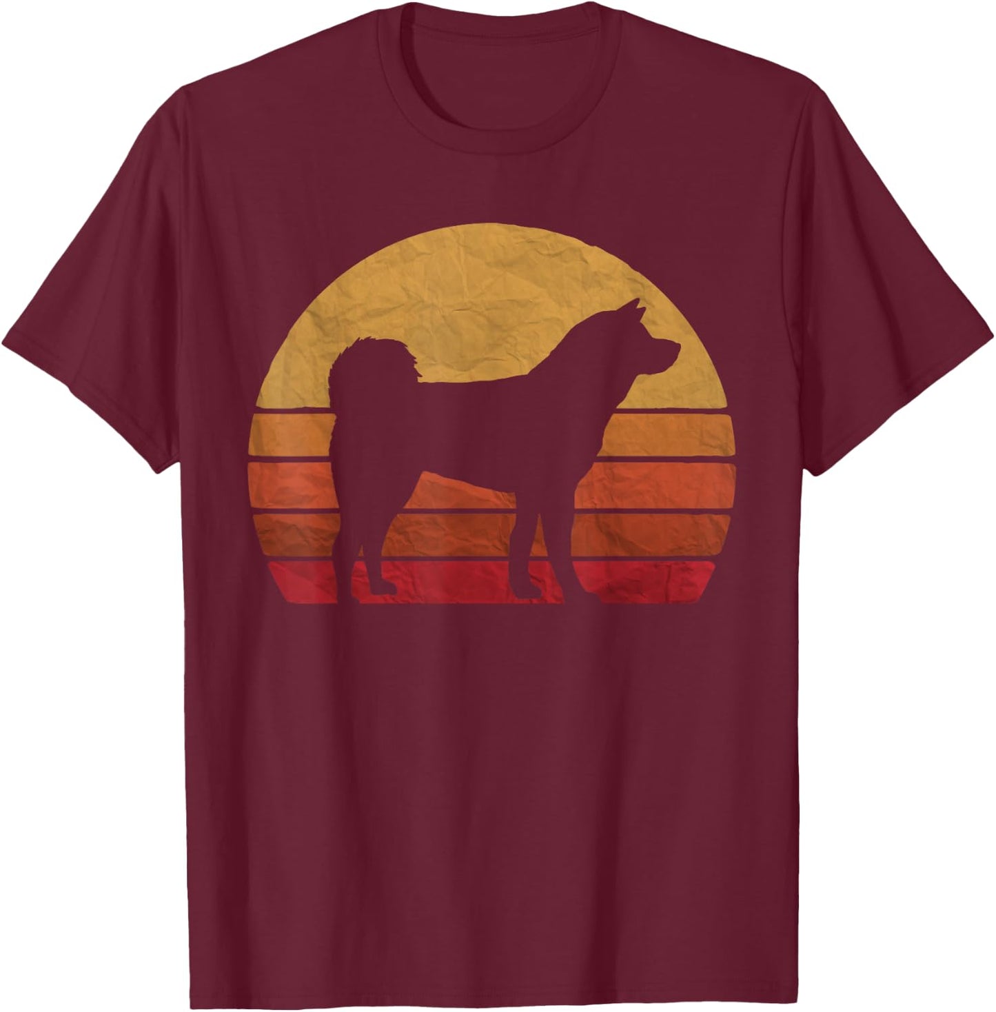 Funny Akita Art Men Women Dog Walker Veterinarian Dog Sitter T-Shirt - T-Shirt | Maroon