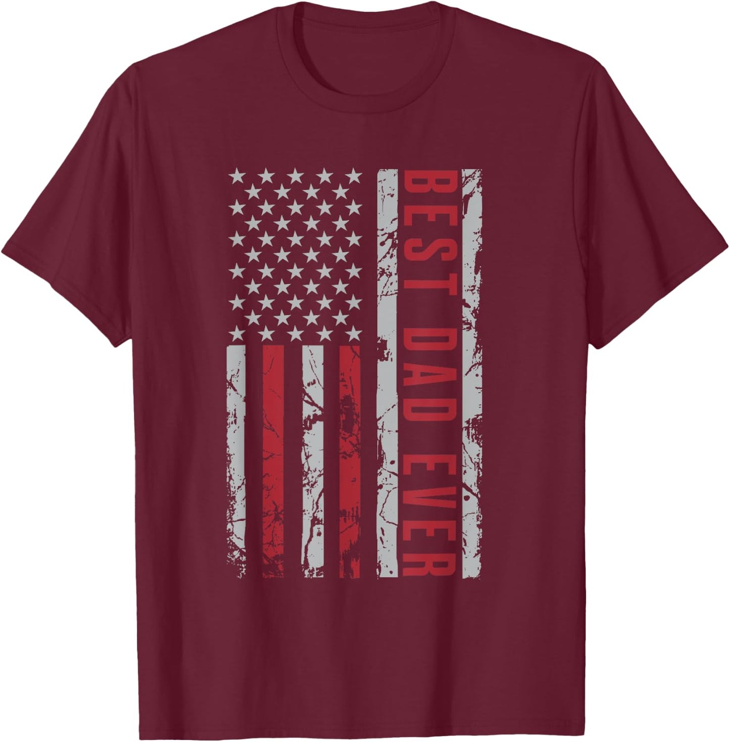 Best Dad Ever Fathers day T-Shirt - T-Shirt | Maroon