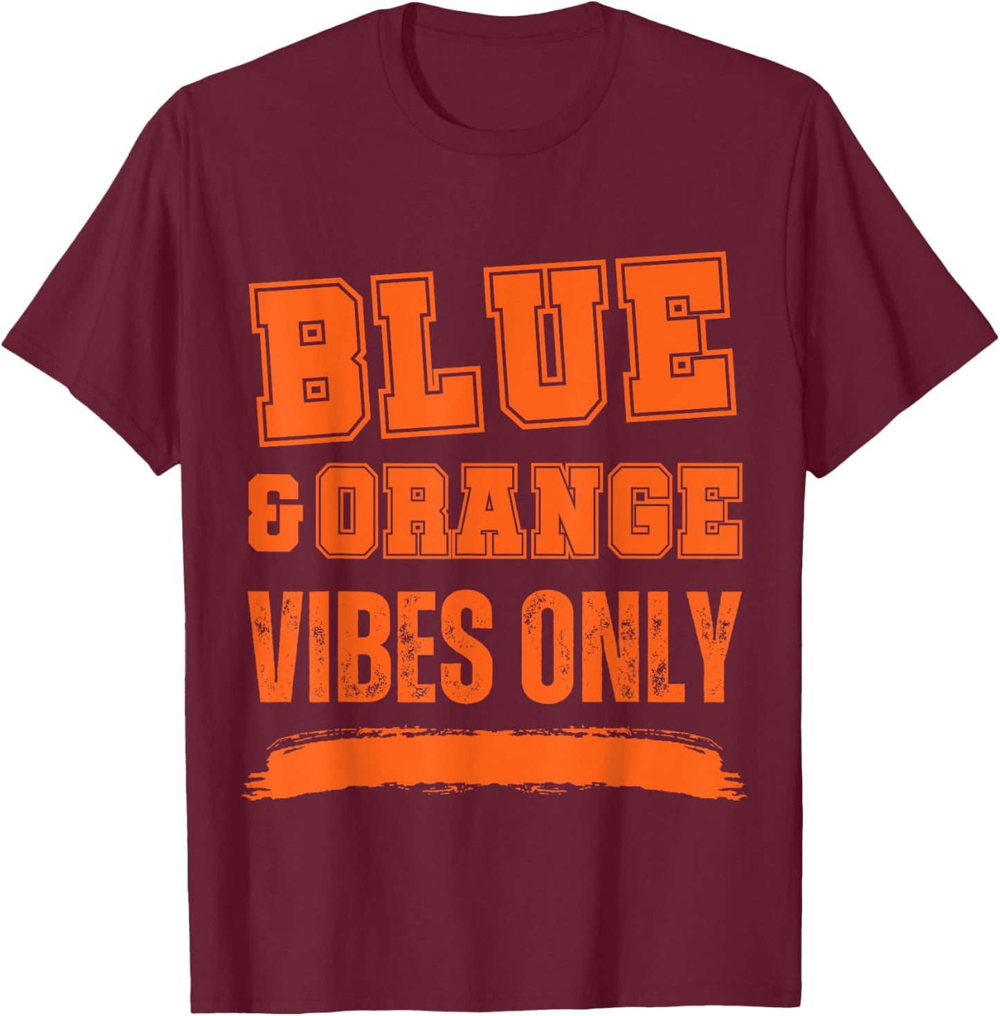 Blue and Orange Game Day T-Shirt - T-Shirt | Maroon