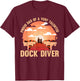 Dock diving Dog Dad Dock diver T-Shirt - T-Shirt | Maroon