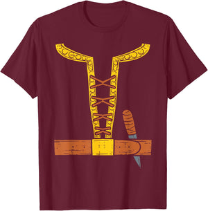 Viking Costume Easy Lazy Dane North Halloween Boys Men T-Shirt - T-Shirt | Maroon