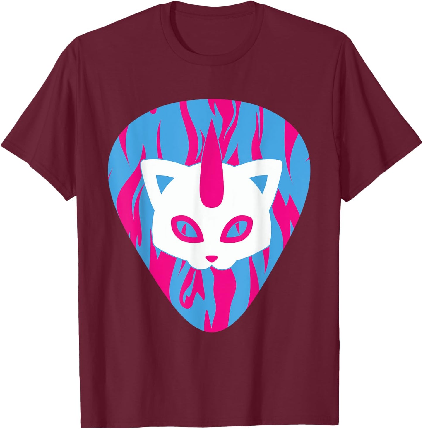 Miraculous Ladybug Glam Rock Kitty Section Guitar Pick T-Shirt - T-Shirt | Maroon