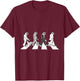 4 Sloths Walking Across A Crosswalk Over The Abbey Road T-Shirt - T-Shirt | Maroon