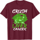 Crush Liver Cancer Awareness T-Shirt - T-Shirt | Maroon