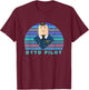 Airplane! Movie Shirt, Classic Cinema, Otto Pilot, Movies T-Shirt - T-Shirt | Maroon