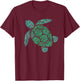 Sea Turtle Green Polka Dot Day 2023 Boys Girls Art Teacher T-Shirt - T-Shirt | Maroon