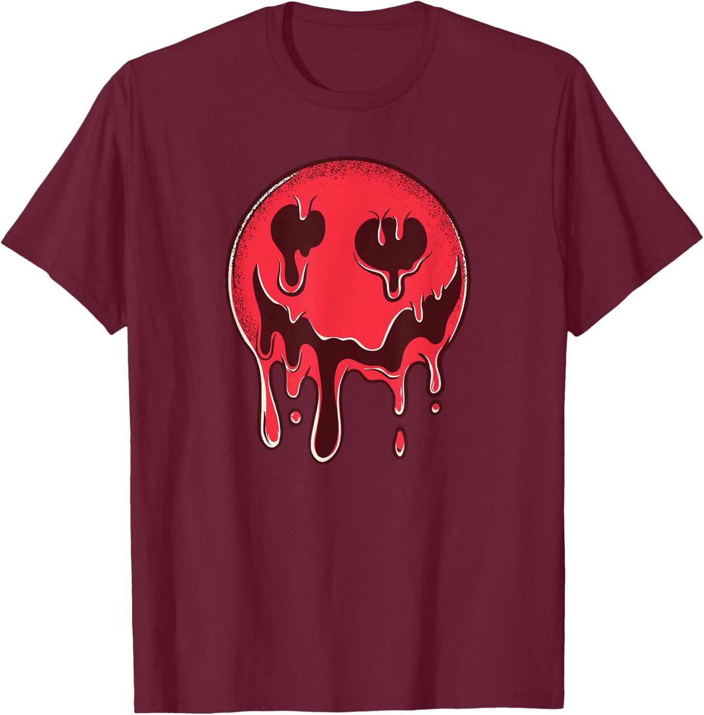 Melting Smile Retro 80s 90s I Music Classic T-Shirt - T-Shirt | Maroon