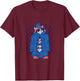 Raccoons in Trench Coats Cute and Funn for Raccoon Lovers T-Shirt - T-Shirt | Maroon
