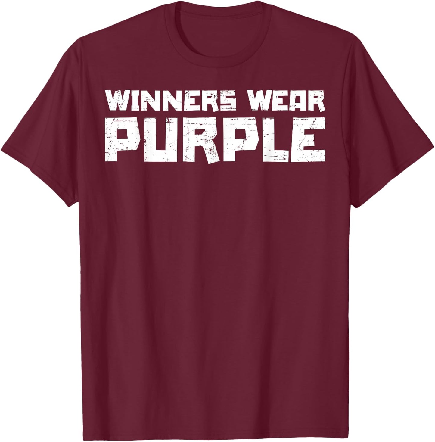 Team Sports Winners Wear Purple T-Shirt - T-Shirt | Maroon