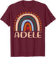 Adele Name Personalized Funny Women Rainbow Adele T-Shirt - T-Shirt | Maroon