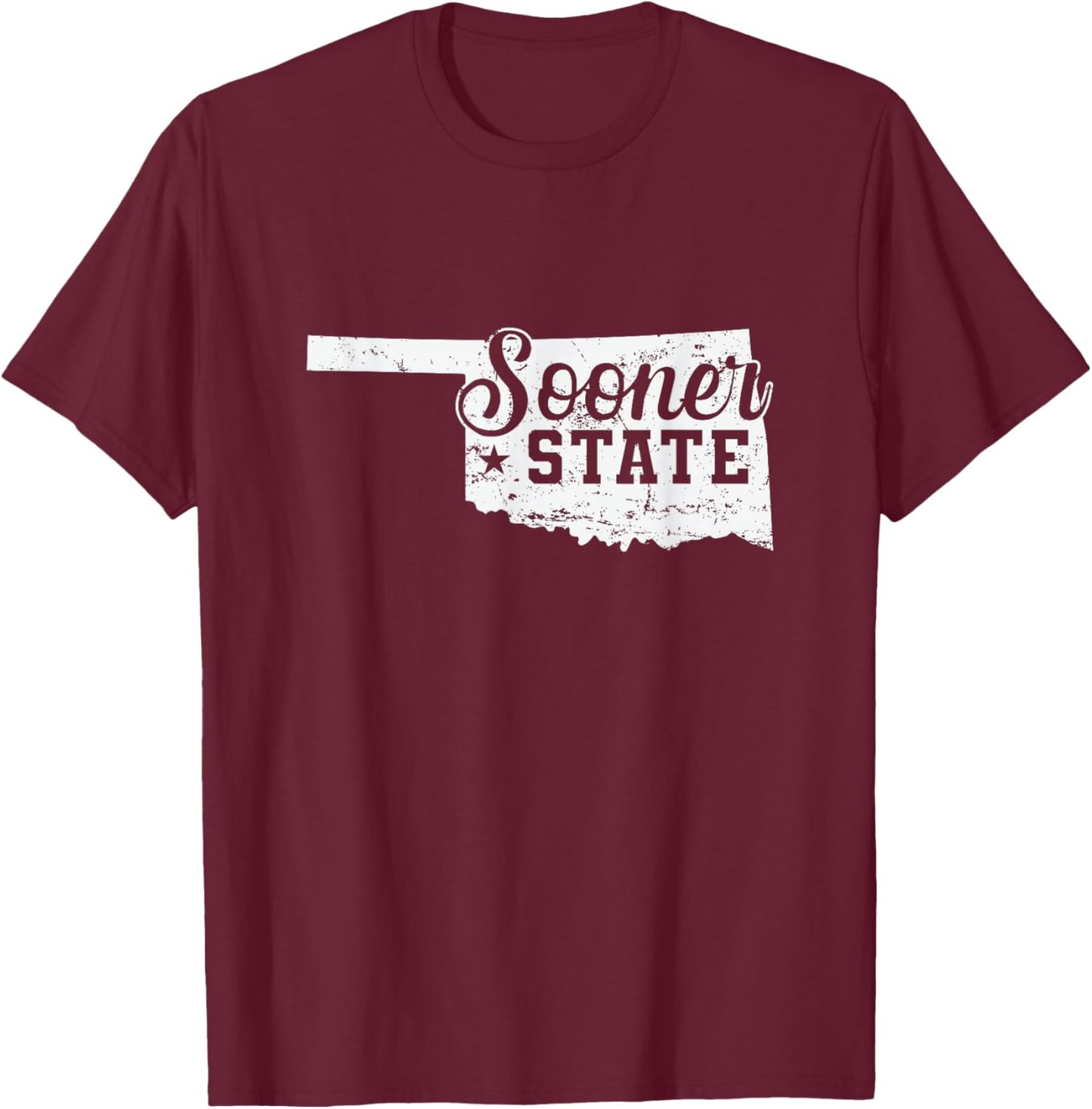 Oklahoma Sooner State USA America T-Shirt - T-Shirt | Maroon