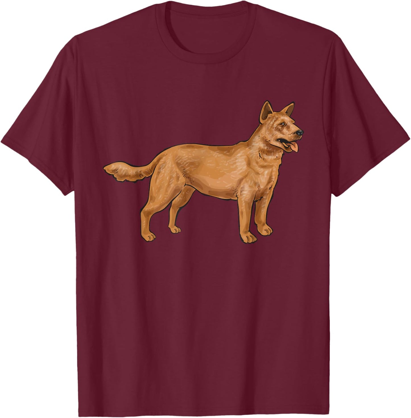 Red Heeler Australian Cattle Dog Women Kids T-Shirt - T-Shirt | Maroon