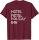 Hotel Motel Vintage Holiday T-Shirt - T-Shirt | Maroon