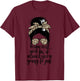 I'm Going To Let God Fix It Women's Messy Bun Let God Fix It T-Shirt - T-Shirt | Maroon